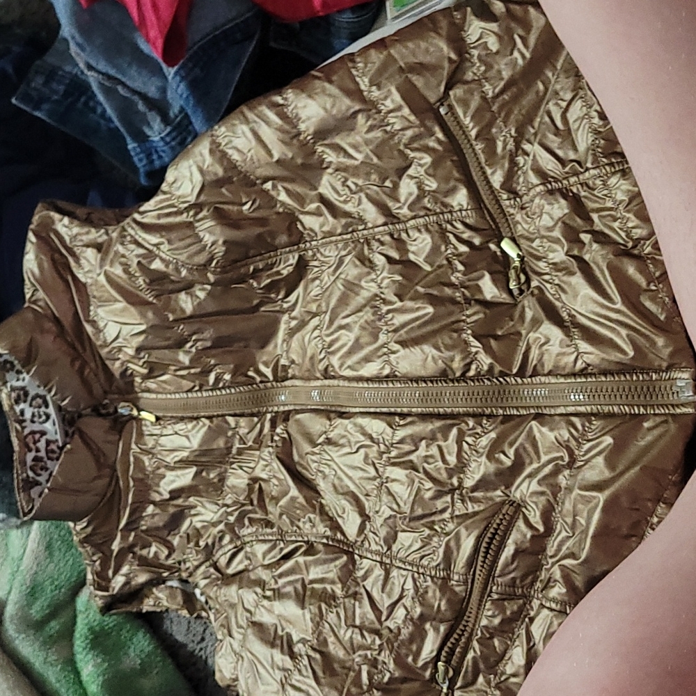 Gold winter vest